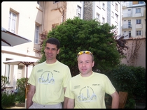 Olivier & Arnaud aprs leur marathon ...