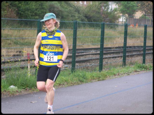 Anne-Catherine au 7me Km ...