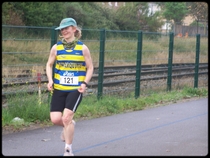 Anne-Catherine au 7me Km ...