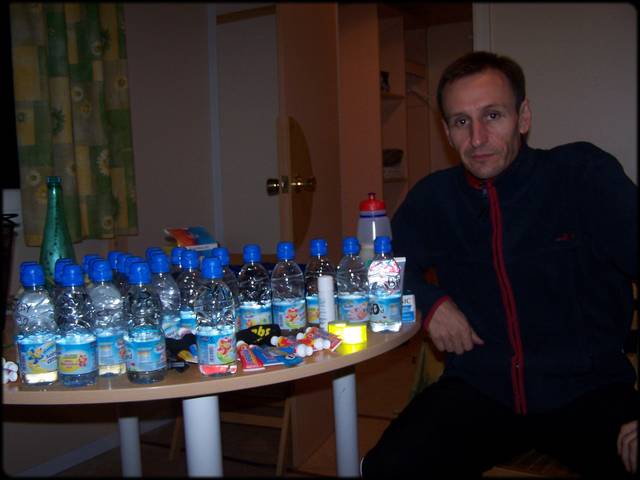 les ravitaillements hydriques sont prets ...