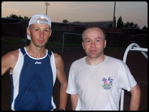 Christophe & Arnaud 3 jours avant le marathon ...