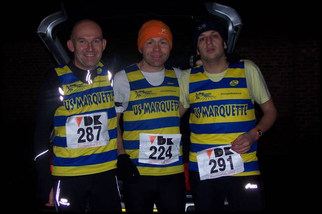 Ludovic, Karim & Arnaud avant le dpart du 10 Km ...