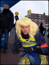 Franois alias Pamela, pret pour le match ...