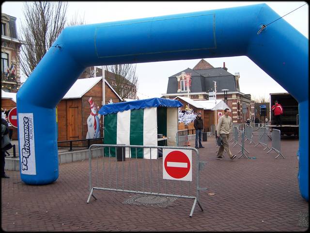 la zone de dpart et d'arrive ...
