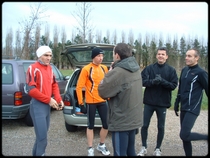 rassemblement au parking ...