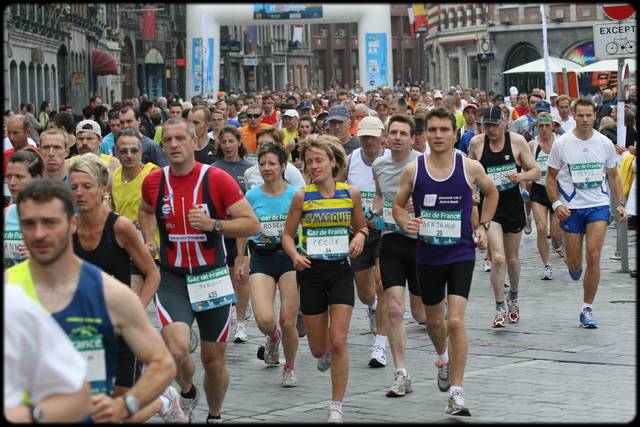 Ccile au dpart du 24 Km ...