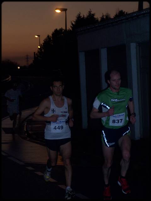 la nuit tombe sur le 10 Km ...