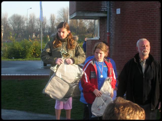 Amandine sur le podium ...