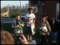 Soheib, sur la 3me marche du podium chez les poussins ...