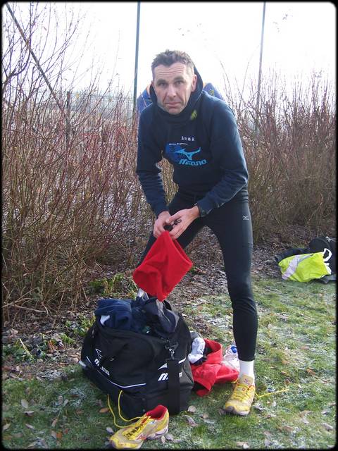 Fred avant sa course ...