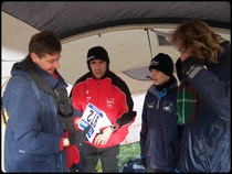 distribution de dossards ...