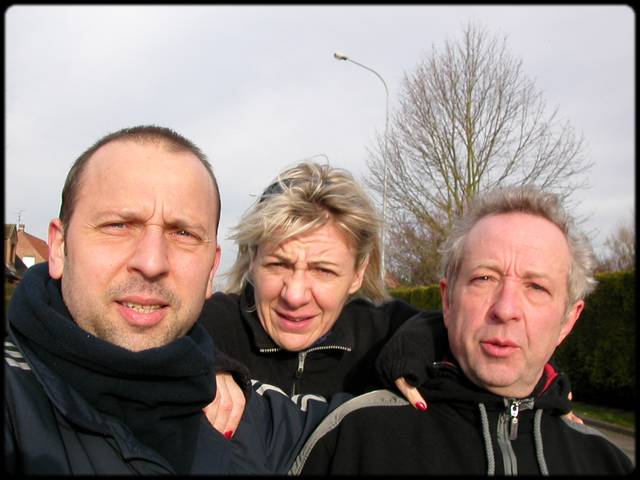 Frank, Marie & Christian avant l'preuve ...