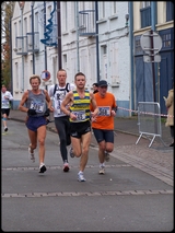 le passage de Richard Hombert au 5me Km ...