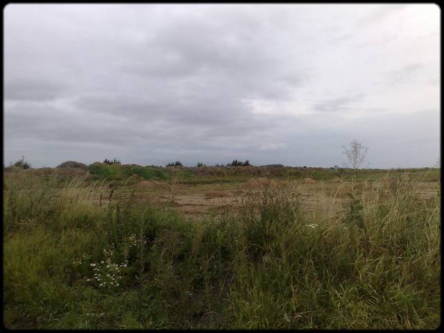 l'emplacement du futur stade ...