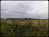 l'emplacement du futur stade ...