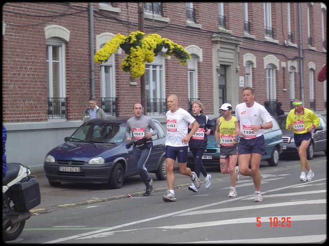 Stphane Corbeau en pleine concentration sur le 10 Km ...