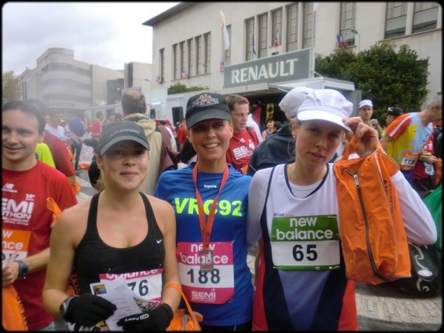 A l'arrive du semi-marathon de Boulogne-Billancourt 2010 ...