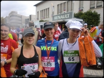 A l'arrive du semi-marathon de Boulogne-Billancourt 2010 ...