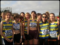 l'quipe senior fminine avant le dpart du cross ...