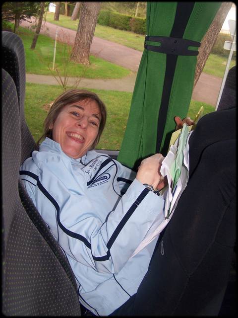 Carole rcupre avant l'effort ...