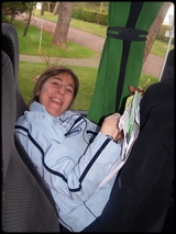Carole rcupre avant l'effort ...