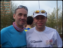 Arnaud & Daniel avant le dpart du marathon ...