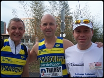 Christian, Thierry & Arnaud avant le dpart du marathon ...