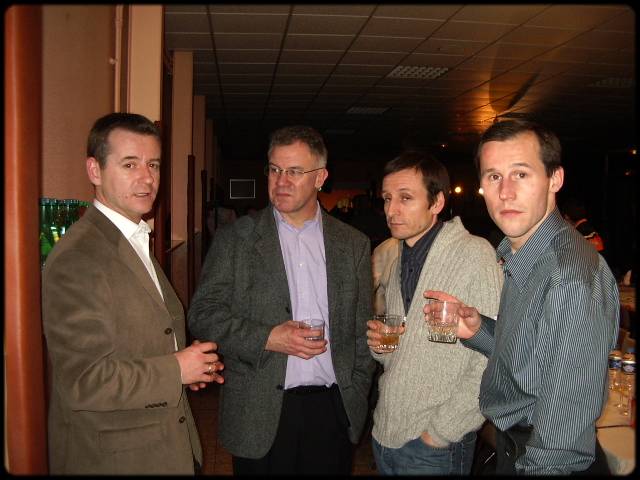 le verre de l'amiti avec Dominique l'adjoint des sports de la mairie de Marquette ...