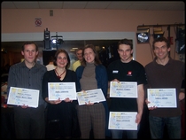 le podium des trophes des athltes mritants ...