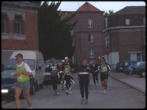 la nuit tombe : passage au 23me Km ...