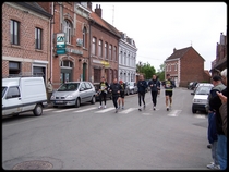 le petit groupe marquettois au 4me Km ...