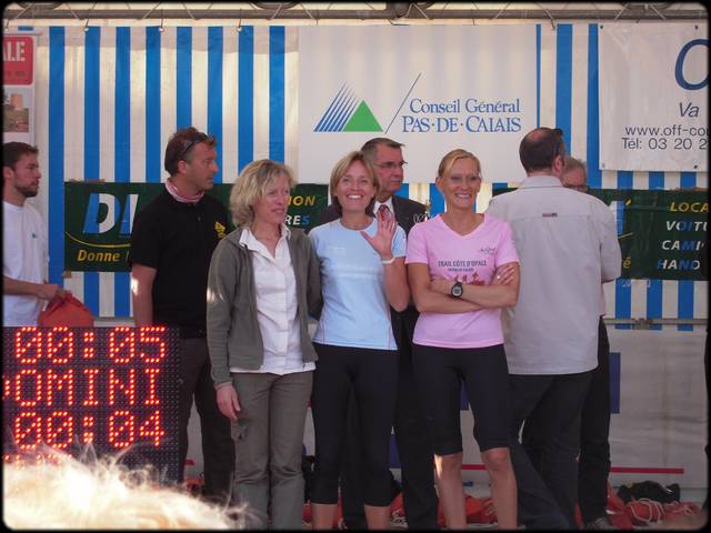 Ccile Dame sur le podium du 54 Km ...