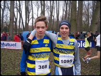 Damien & Florian avant la course des cadets ...